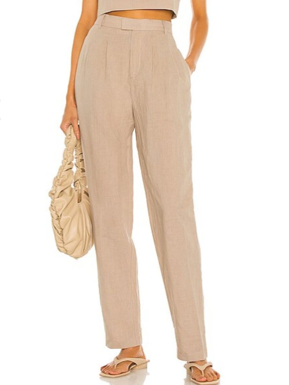 L"Academie The Alaina Pant Beige Trousers